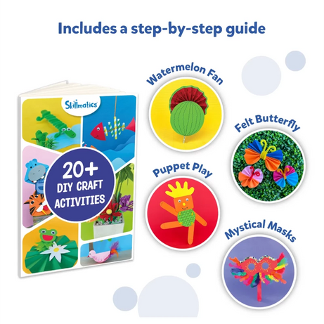 Skillmatics Ultimate Art & Craft Chest for Kids (Ages 6-13) | 20+ DIY Craft Activities