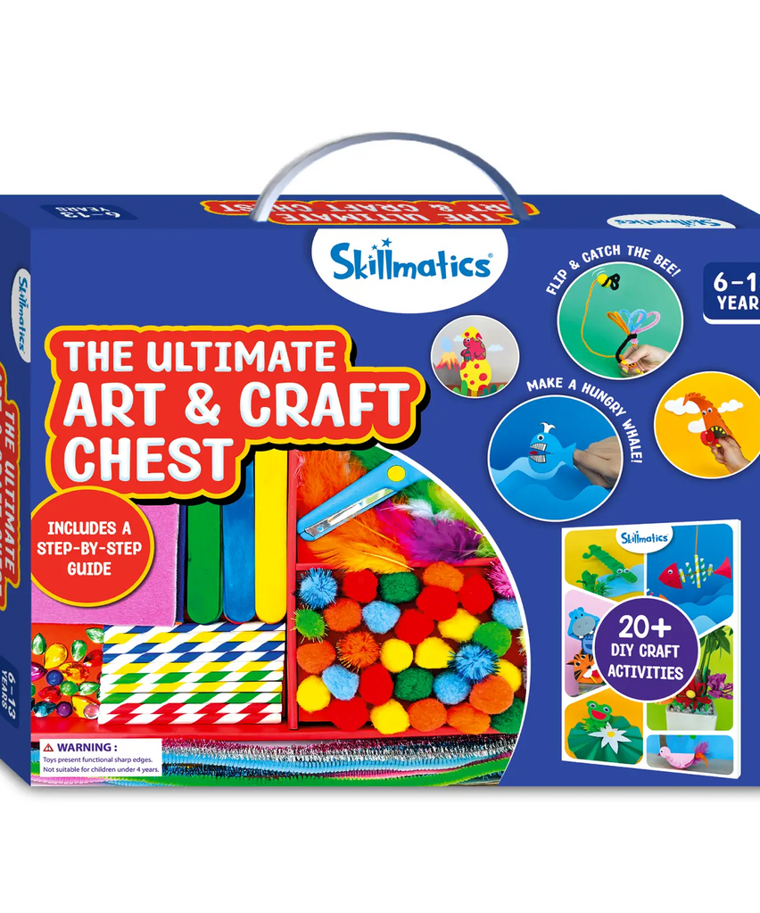 Skillmatics Ultimate Art & Craft Chest for Kids (Ages 6-13) | 20+ DIY Craft Activities - MINIMEE KIDS