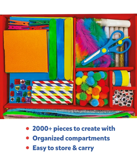 Skillmatics Ultimate Art & Craft Chest for Kids (Ages 6-13) | 20+ DIY Craft Activities - MINIMEE KIDS