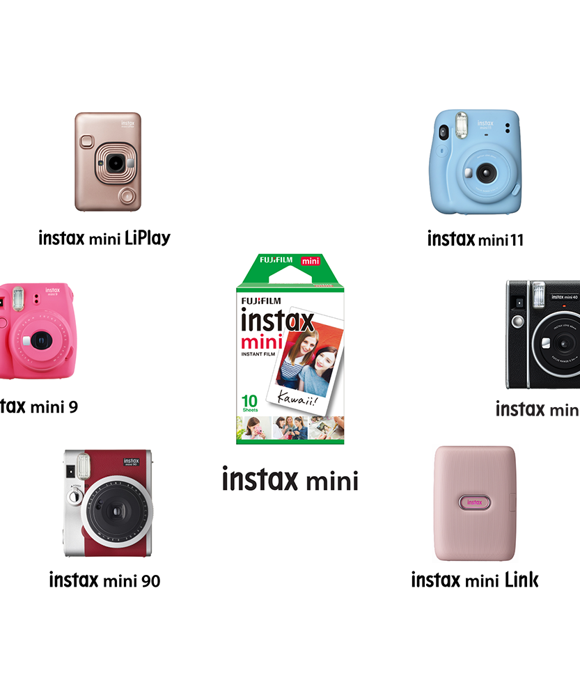 Fujifilm Instax Mini Instant Film - 10 Sheets | Credit Card Size | Vivid Color Reproduction | Compatible with All Instax Mini Cameras & Printers - MINIMEE KIDS