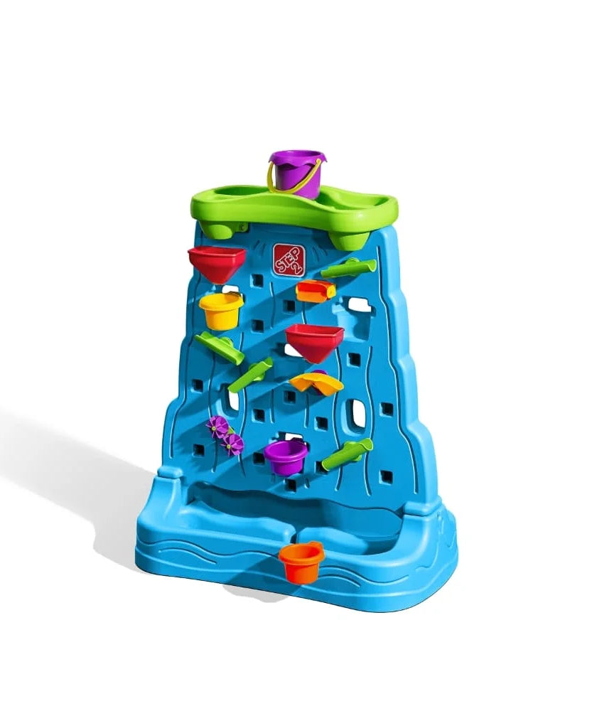 Step2 Waterfall Discovery Wall | Double-Sided Outdoor Water Play Set with 13-Pc Accessory Kit for Toddlers | Age 1.5+ Years - MINIMEE KIDS