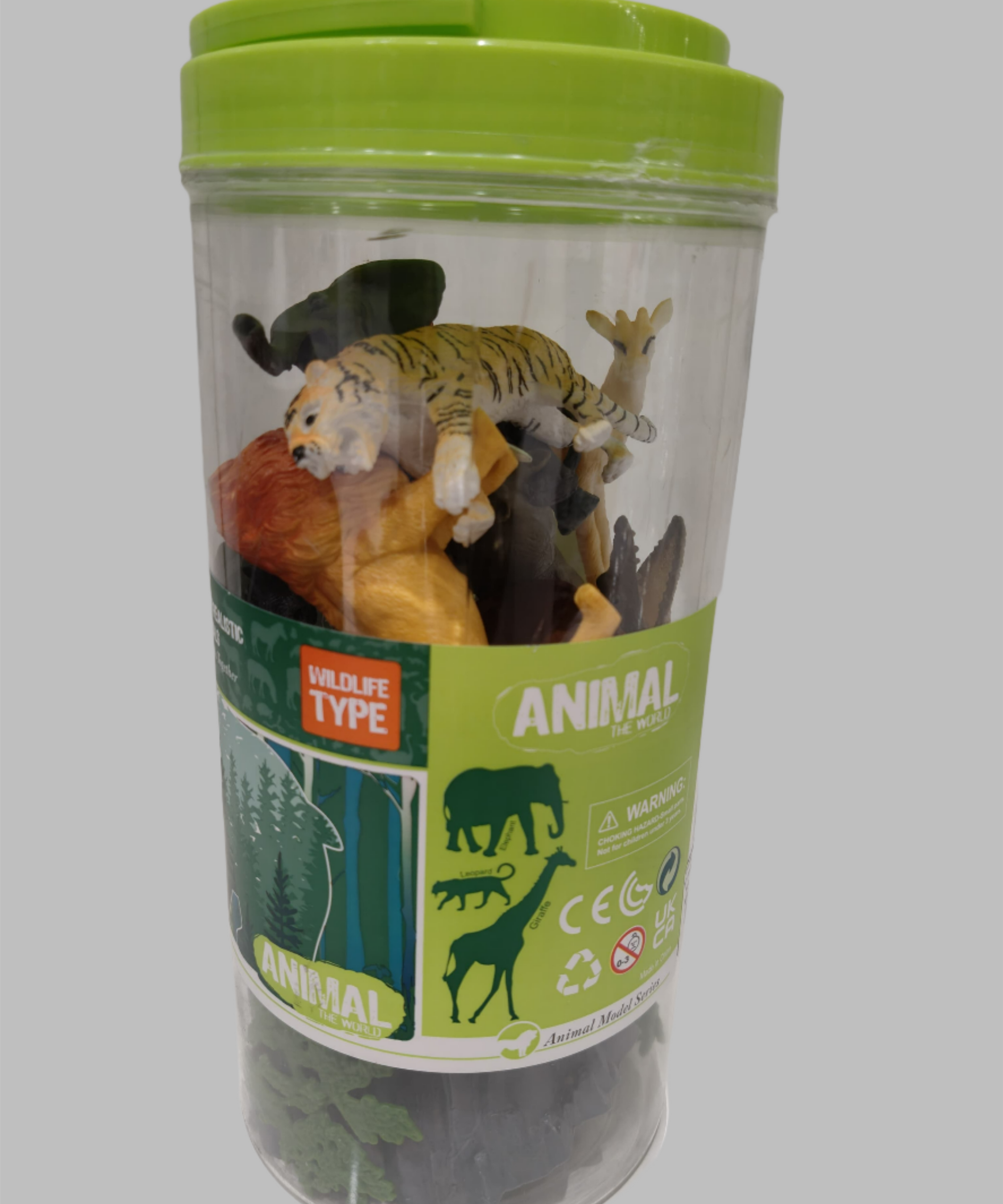 UCOK Toys Animal The World - Wild Type Animals - 13 Pieces with Portable Box - MINIMEE KIDS