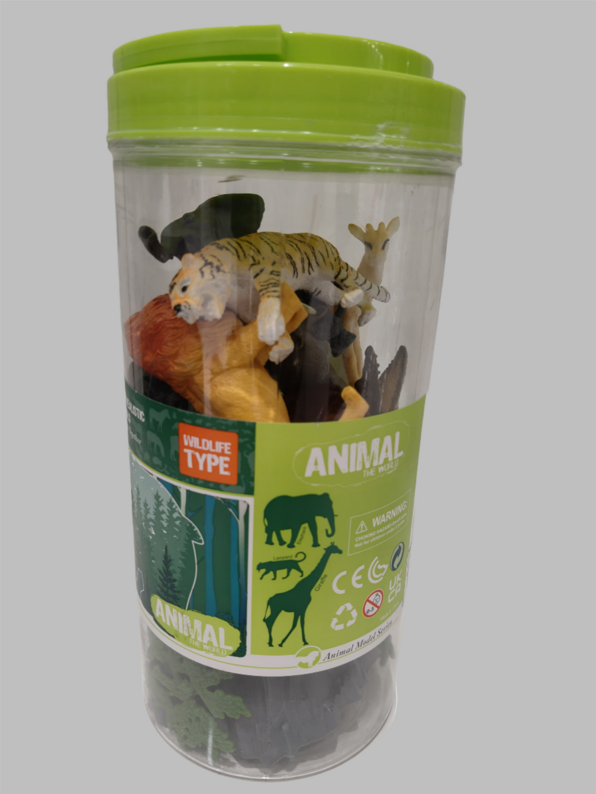 UCOK Toys Animal The World - Wild Type Animals - 13 Pieces with Portable Box - MINIMEE KIDS