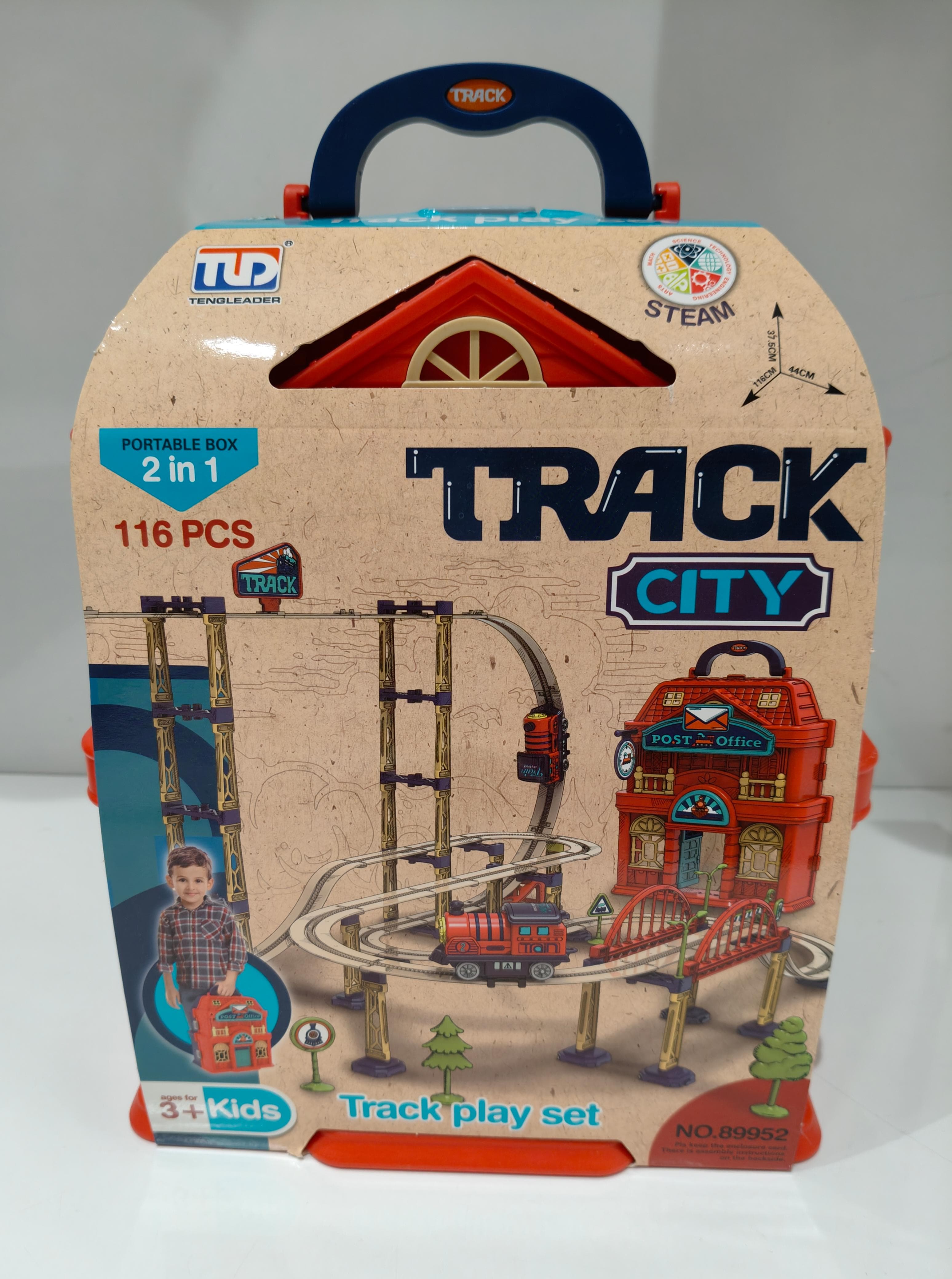 Tengleader STEAM 116 Pieces Train City - Track Play set for Ages 3+ Years - MINIMEE KIDS