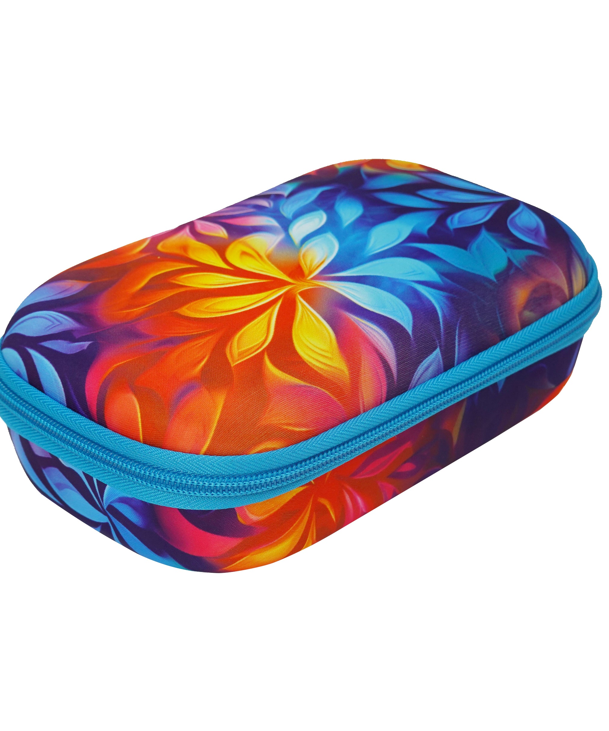 ZIPIT Large Hardtop Pencil Case for Kids, Teens & Artists – 60 Pen Capacity Crack-Proof Stationery Box, Machine Washable Marker & Colored Pencil Organizer (Kaleidoscope & Colorful Leaves)