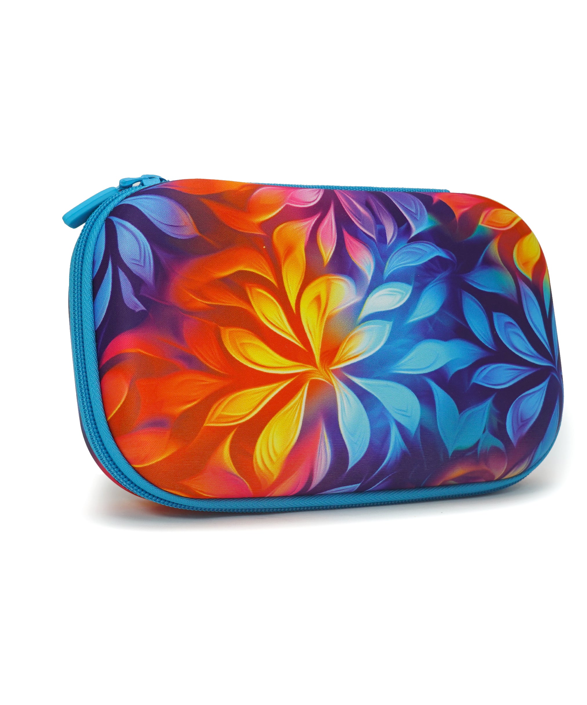 ZIPIT Large Hardtop Pencil Case for Kids, Teens & Artists – 60 Pen Capacity Crack-Proof Stationery Box, Machine Washable Marker & Colored Pencil Organizer (Kaleidoscope & Colorful Leaves)