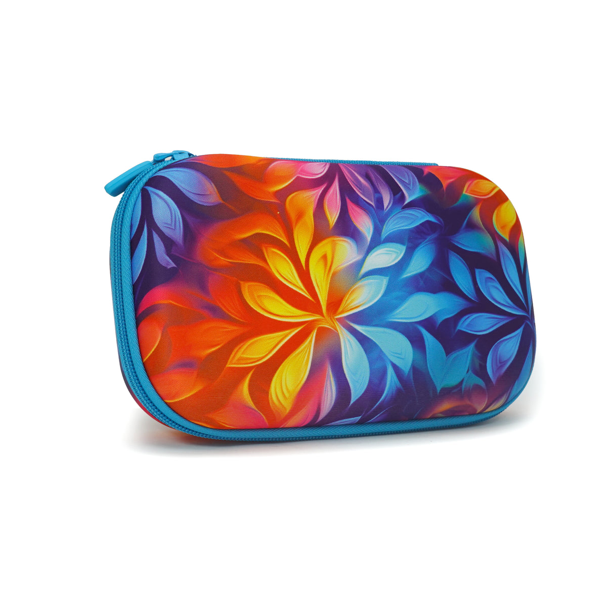 ZIPIT Large Hardtop Pencil Case for Kids, Teens & Artists – 60 Pen Capacity Crack-Proof Stationery Box, Machine Washable Marker & Colored Pencil Organizer (Kaleidoscope & Colorful Leaves)