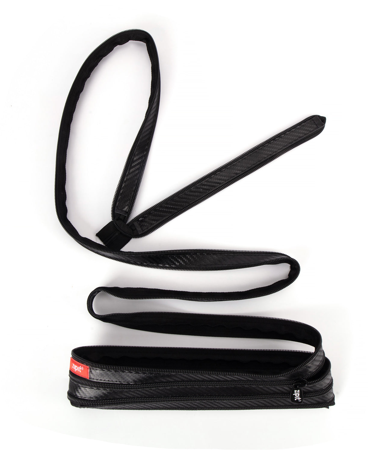 ZIPIT one continuous zipper unzipped pencil pouch demonstration