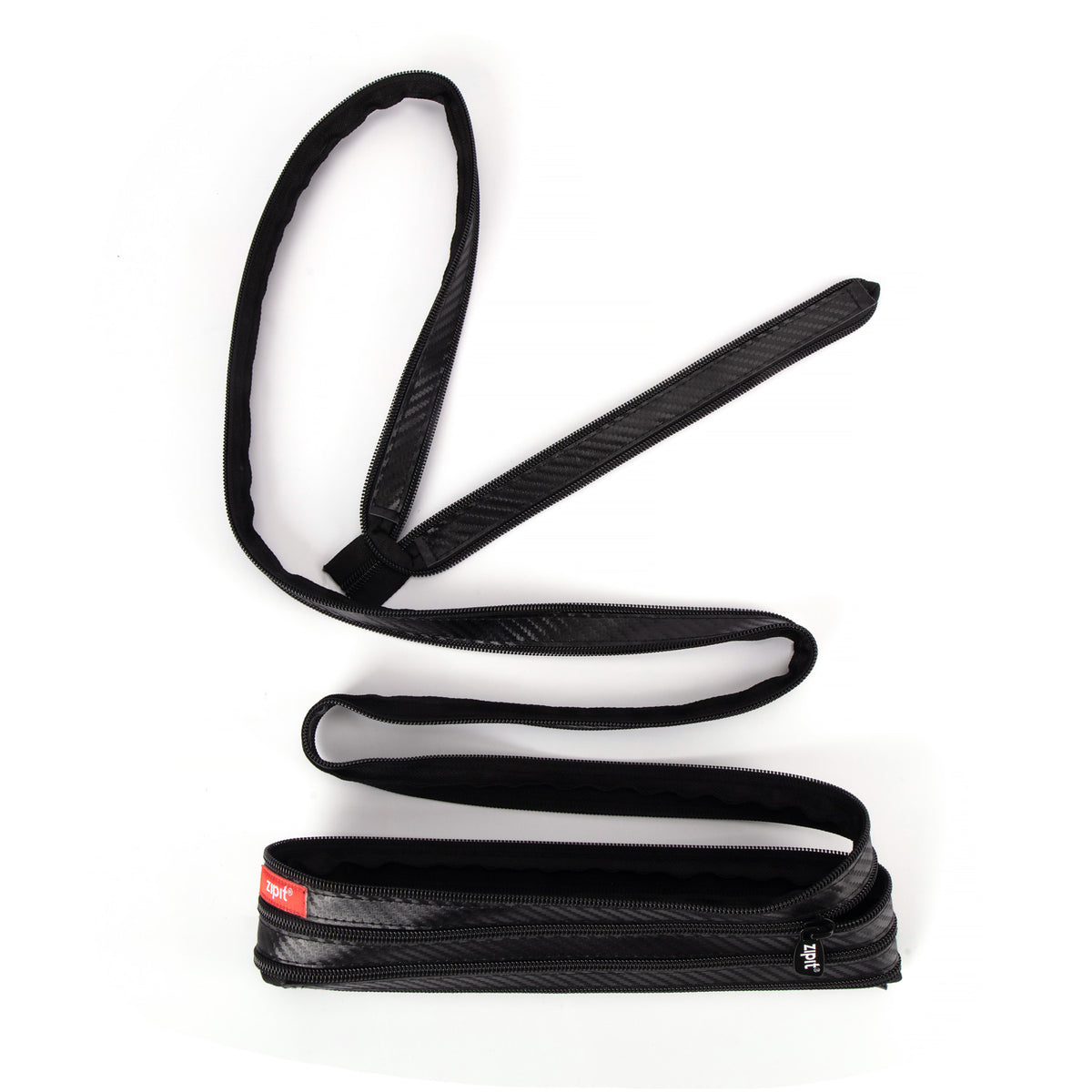 ZIPIT one continuous zipper unzipped pencil pouch demonstration