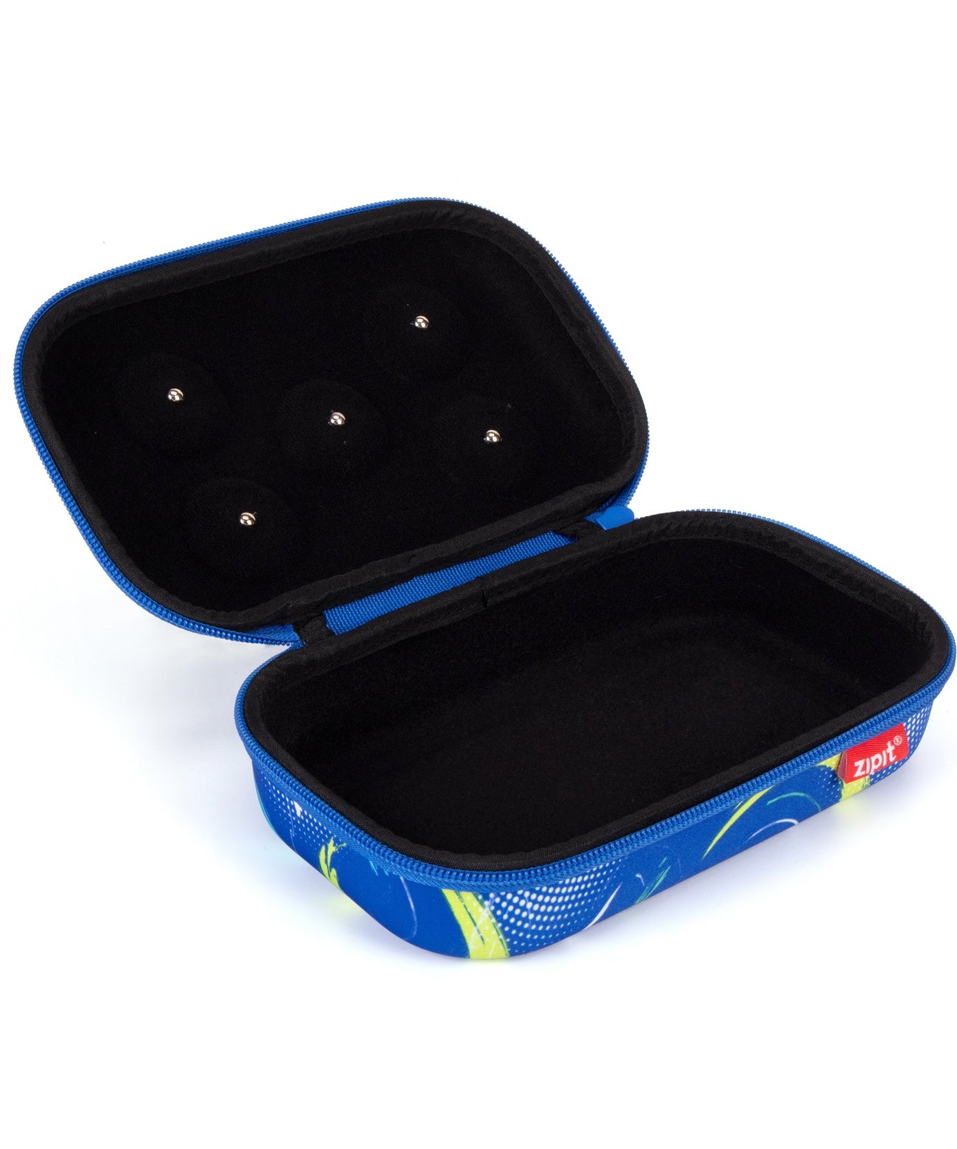ZIPIT 3D Charms Hardtop Pencil Case for Kids – Molded Hard Shell Stationery Box with Tactile Rubber Charms, Large Capacity School Supplies Organizer for Boys & Girls (All-Star Sports & Pastel Flowers)