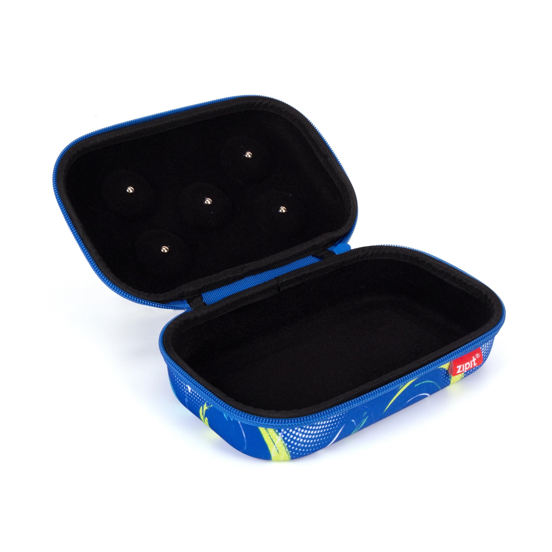 ZIPIT 3D Charms Hardtop Pencil Case for Kids – Molded Hard Shell Stationery Box with Tactile Rubber Charms, Large Capacity School Supplies Organizer for Boys & Girls (All-Star Sports & Pastel Flowers)