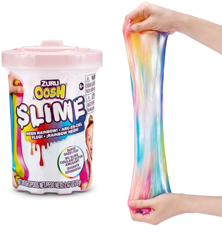 Zuru Oosh Slime Gooey and Epic Stretchy Slime - Rainbow Color