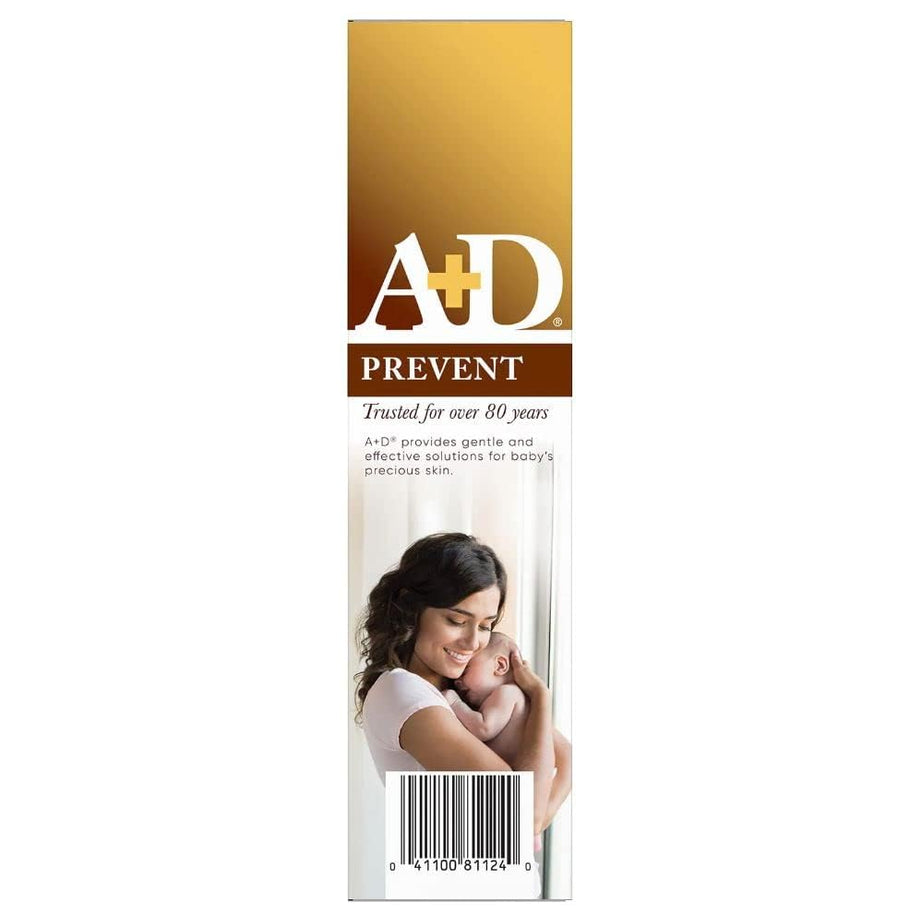 A+D Prevent Original Diaper Rash Ointment & Skin Protectant with Lanolin & Petrolatum – Prevents, Soothes & Moisturizes Baby Skin | 113g