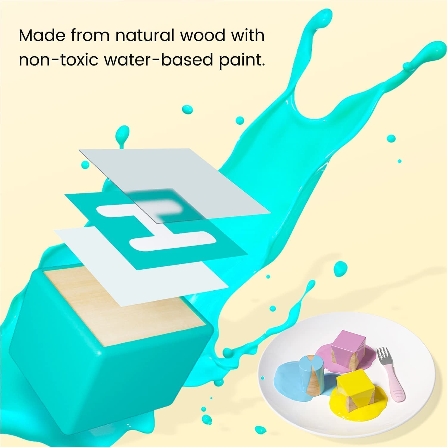 Hape Educational Alphabet Wooden Abacus | E1002 - 36-Piece Double-Sided Toy for Ages 3-6, Promoting Letter Recognition and Motor Skills