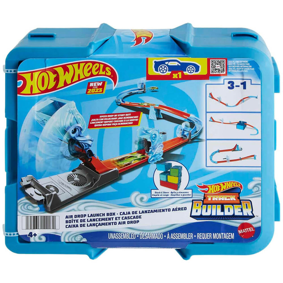 Hot Wheels Track Builder Air Drop Launch Box Unassembled Track Play set for 4+ Years