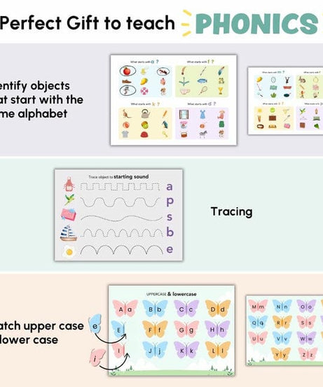 Curious Cub Alphabets Busy Book Interactive Learning Toy for Ages 2-5 Years | Reusable Educational Activity Book to Develop Letter Recognition, Vocabulary, and Fine Motor Skills - MINIMEE KIDS