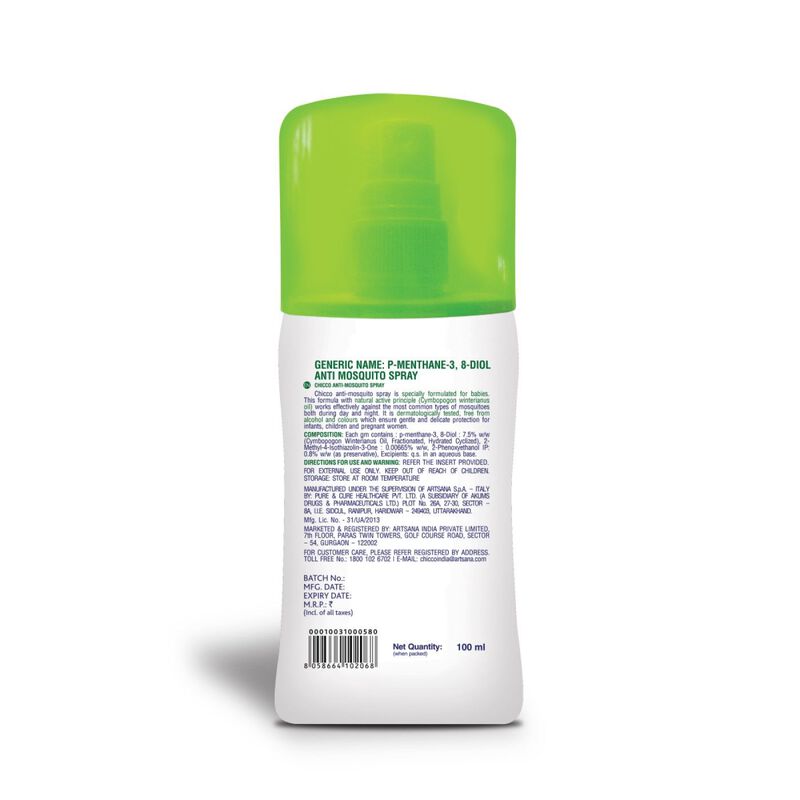 Chicco Anti-Mosquito Baby Natural Protection from all mosquitoes Spray - 100ml