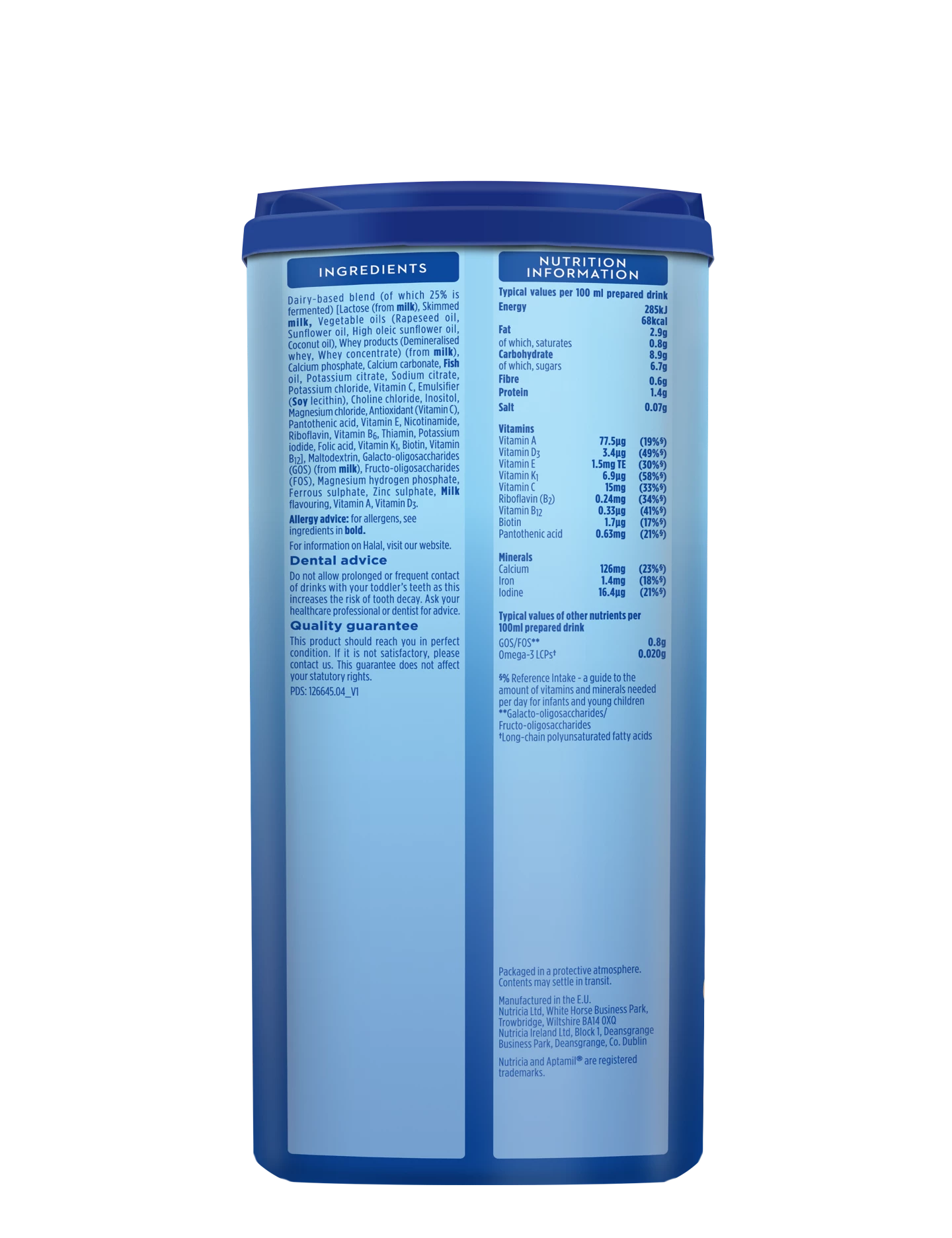 Aptamil Growing Up Milk Stage 3 (12-36 Months) | 800g | Made in EU Ireland | Complete Nutrition for Toddlers - MINIMEE KIDS