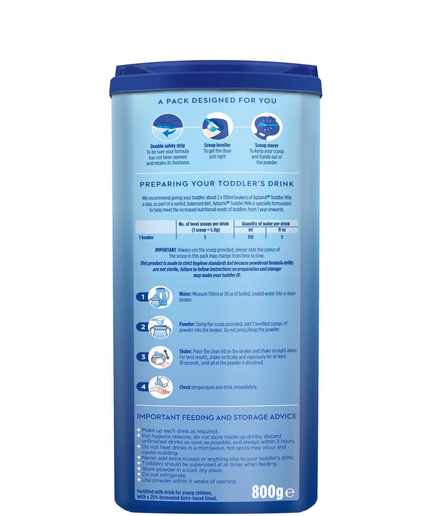 Aptamil Growing Up Milk Stage 3 (12-36 Months) | 800g | Made in EU Ireland | Complete Nutrition for Toddlers - MINIMEE KIDS