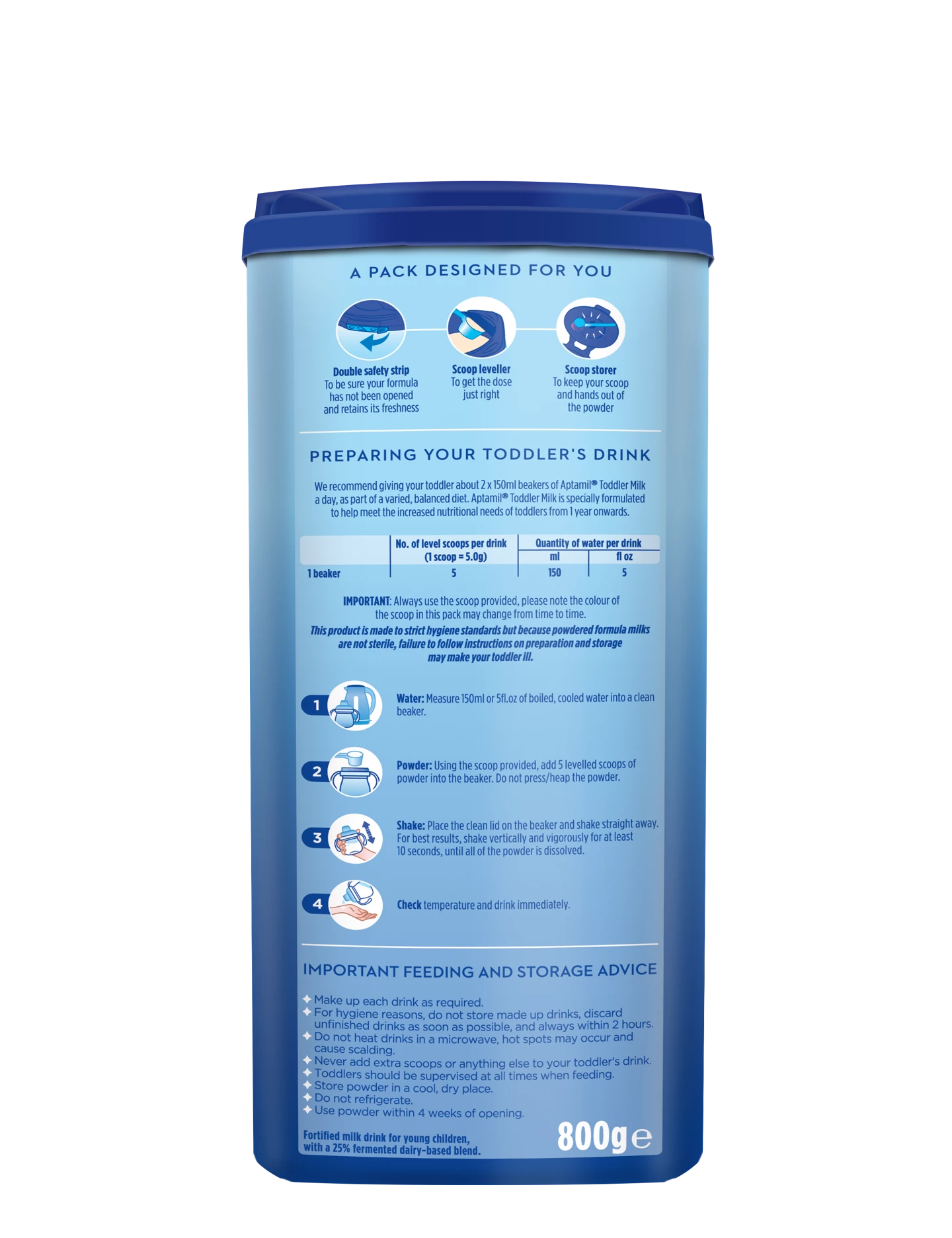 Aptamil Growing Up Milk Stage 3 (12-36 Months) | 800g | Made in EU Ireland | Complete Nutrition for Toddlers - MINIMEE KIDS