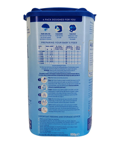 Aptamil First Infant Milk Stage 1 (0-6 Months) | 800g | Made in EU Ireland | Gentle Infant Formula for Healthy Growth - MINIMEE KIDS