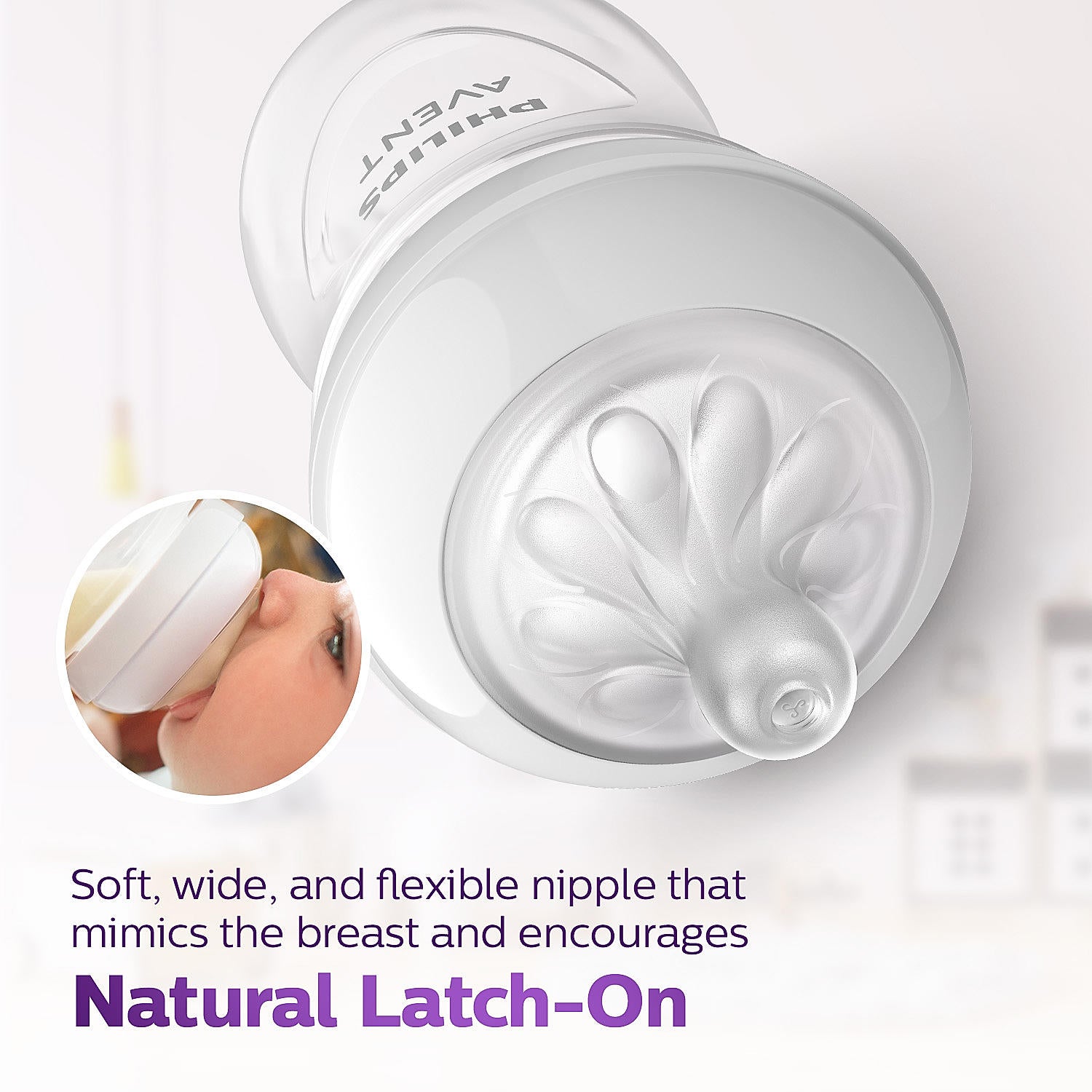 Philips Avent Natural Response Feeding Bottle with Ultra Soft Teat for Babies 1 month and above | 260ml | Pack of 2 - MINIMEE KIDS