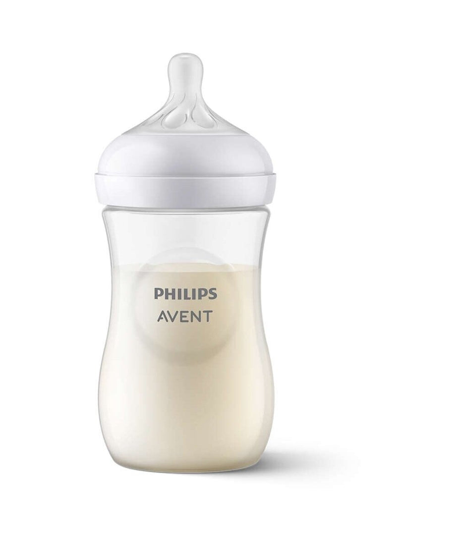 AVENT Philips Natural Response Baby Bottle - 260ml, BPA-Free Baby Milk Bottle for Newborns & Up, 1+ Months (Model SCY903/01) - MINIMEE KIDS