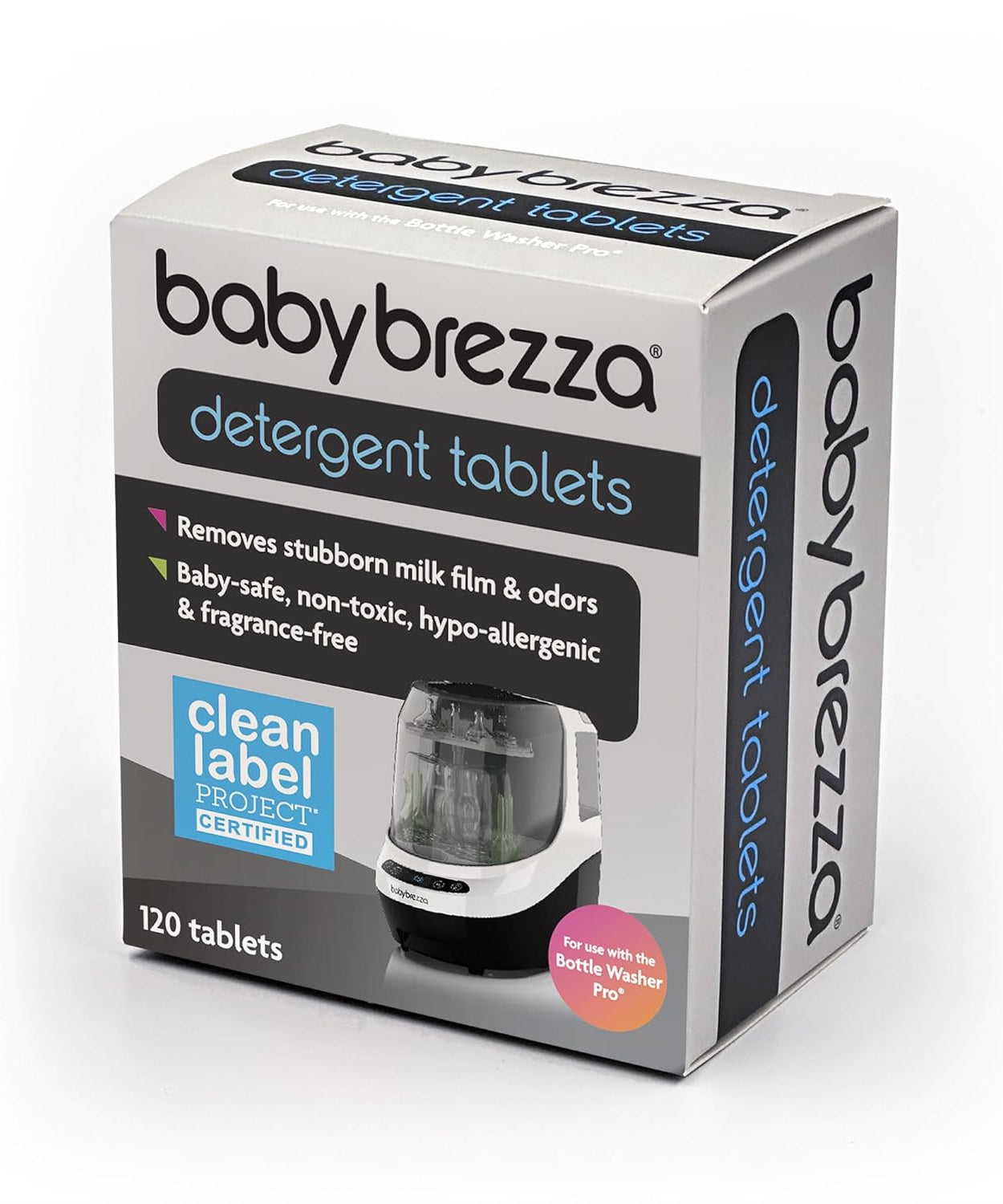 Baby Brezza Detergent Tablets - 120 Tablets | Safe & Powerful Baby Bottle Cleaning Solution - MINIMEE KIDS