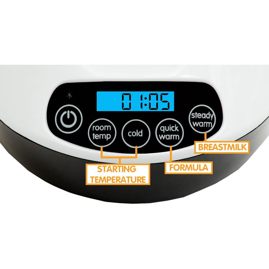 Baby Brezza Sterilizer Safe+ Smart Baby Bottle Warmer with Bluetooth - Birth to 36 Months - MINIMEE KIDS