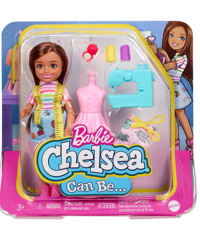 Barbie Chelsea Can Be… Fashion Designer Doll – 6” Career Role Play Toy with Themed Outfit & Accessories – Inspires Imaginative Play for Kids 3+ Years