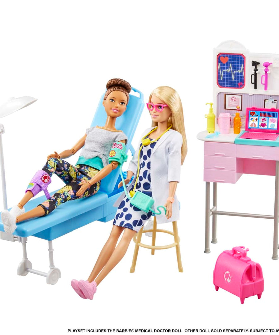 Barbie - You Can Be Anything | Doctor Playset with Interactive Medical Tools and Exam Station for Kids Aged 3+