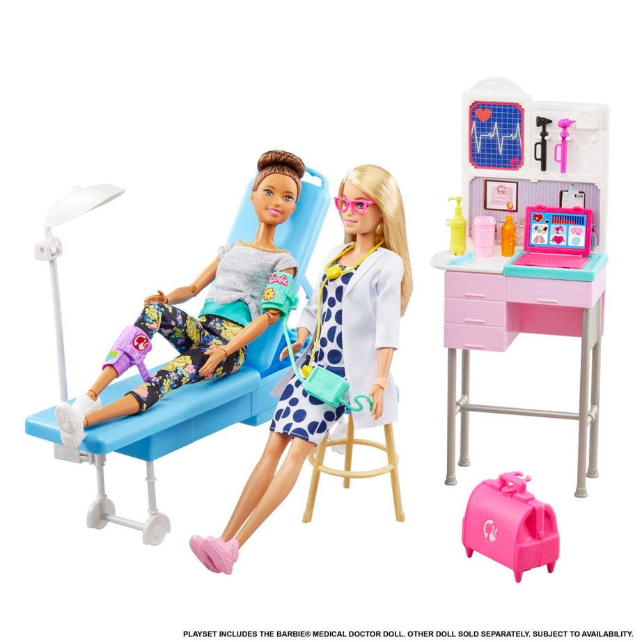 Barbie - You Can Be Anything | Doctor Playset with Interactive Medical Tools and Exam Station for Kids Aged 3+