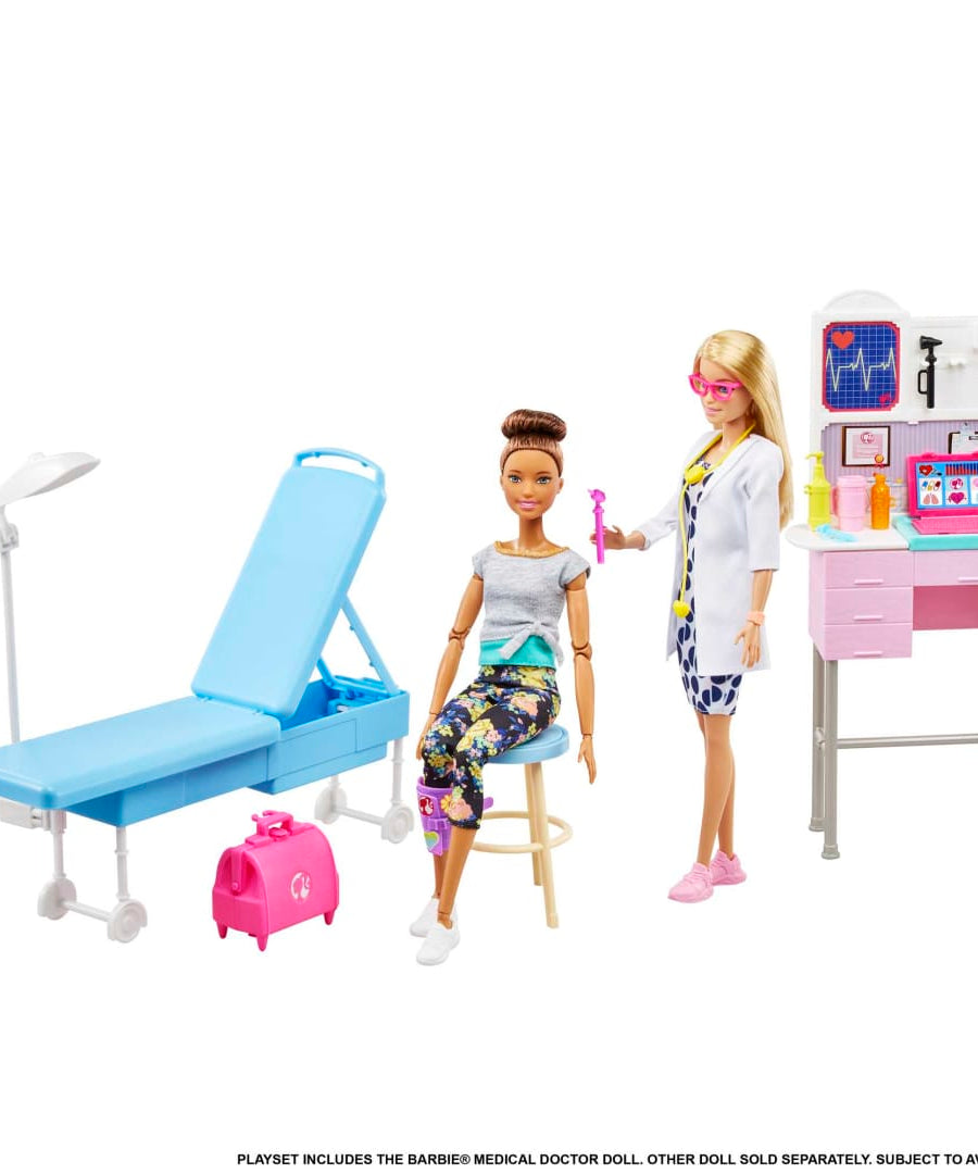 Barbie - You Can Be Anything | Doctor Playset with Interactive Medical Tools and Exam Station for Kids Aged 3+