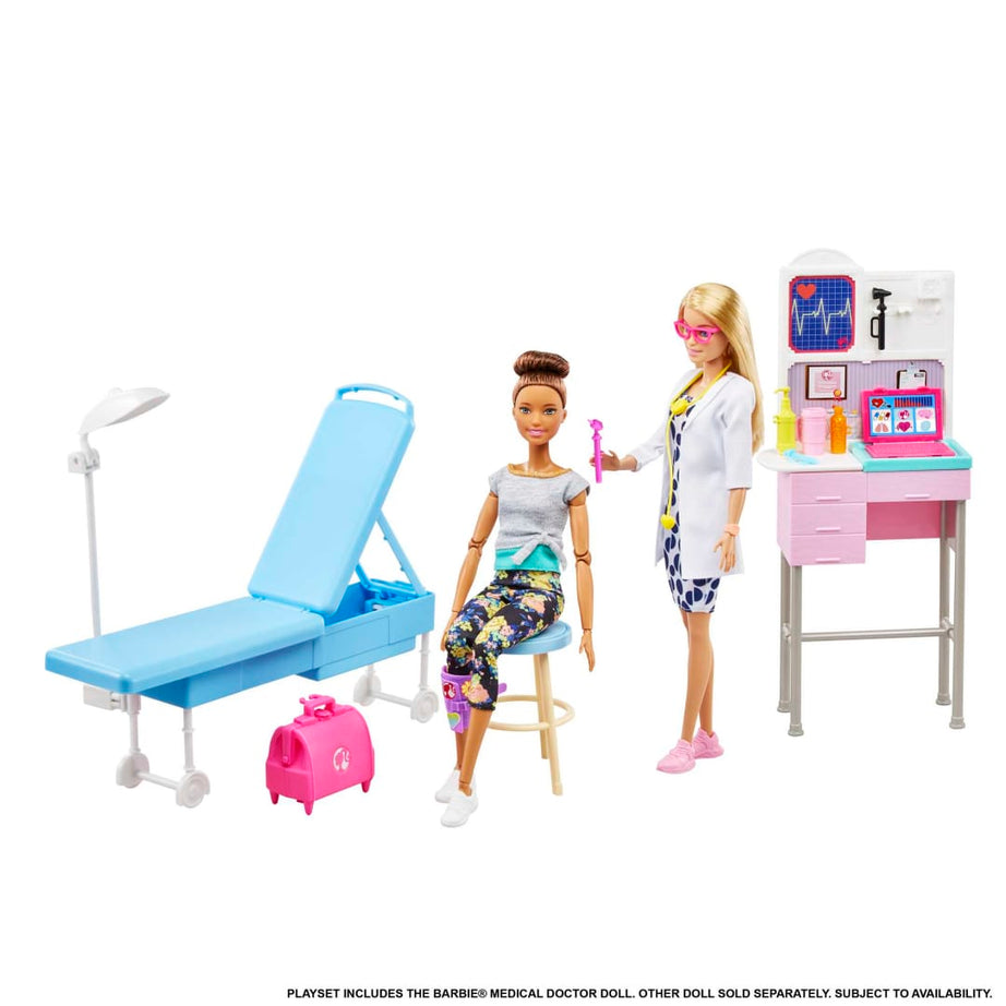 Barbie - You Can Be Anything | Doctor Playset with Interactive Medical Tools and Exam Station for Kids Aged 3+