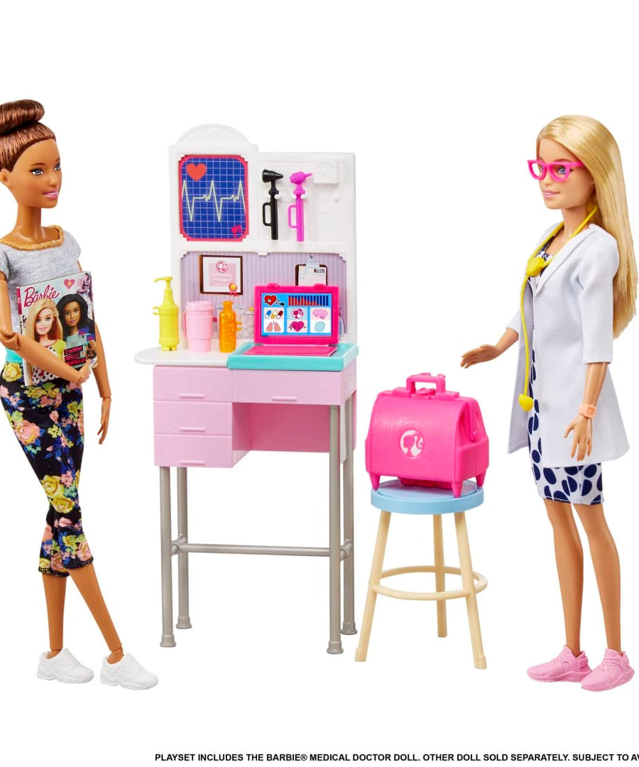 Barbie - You Can Be Anything | Doctor Playset with Interactive Medical Tools and Exam Station for Kids Aged 3+