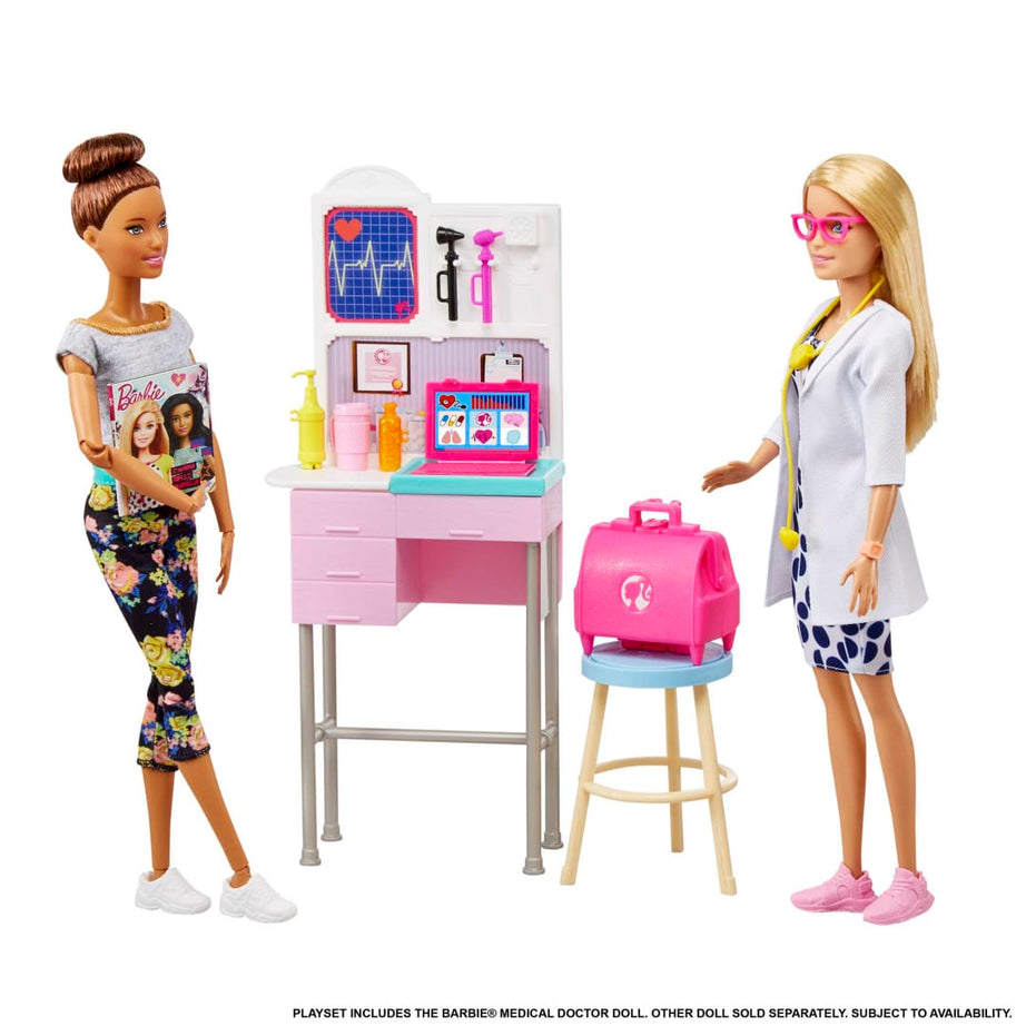 Barbie - You Can Be Anything | Doctor Playset with Interactive Medical Tools and Exam Station for Kids Aged 3+