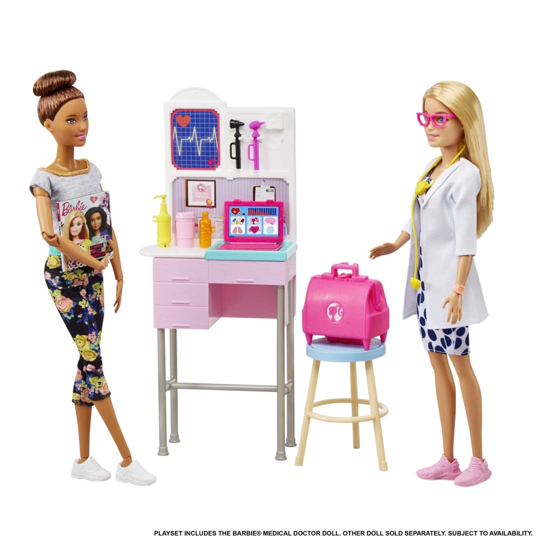 Barbie - You Can Be Anything | Doctor Playset with Interactive Medical Tools and Exam Station for Kids Aged 3+