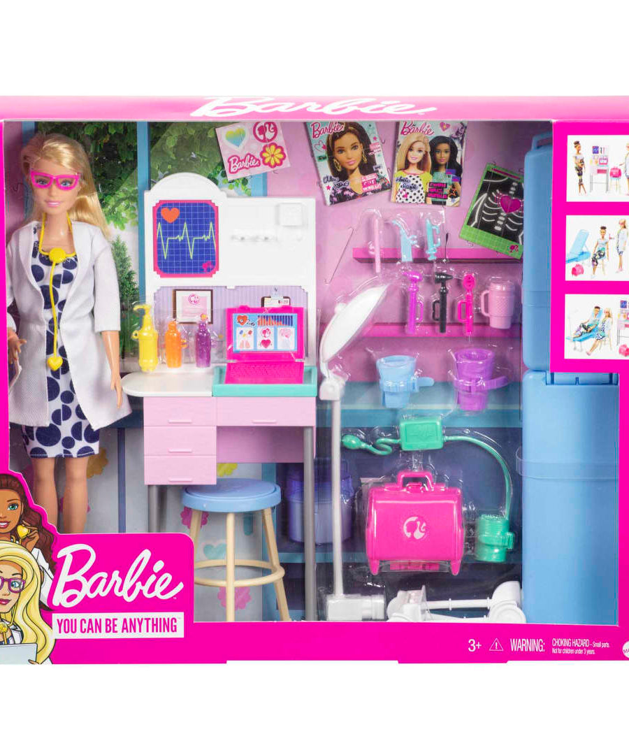Barbie - You Can Be Anything | Doctor Playset with Interactive Medical Tools and Exam Station for Kids Aged 3+