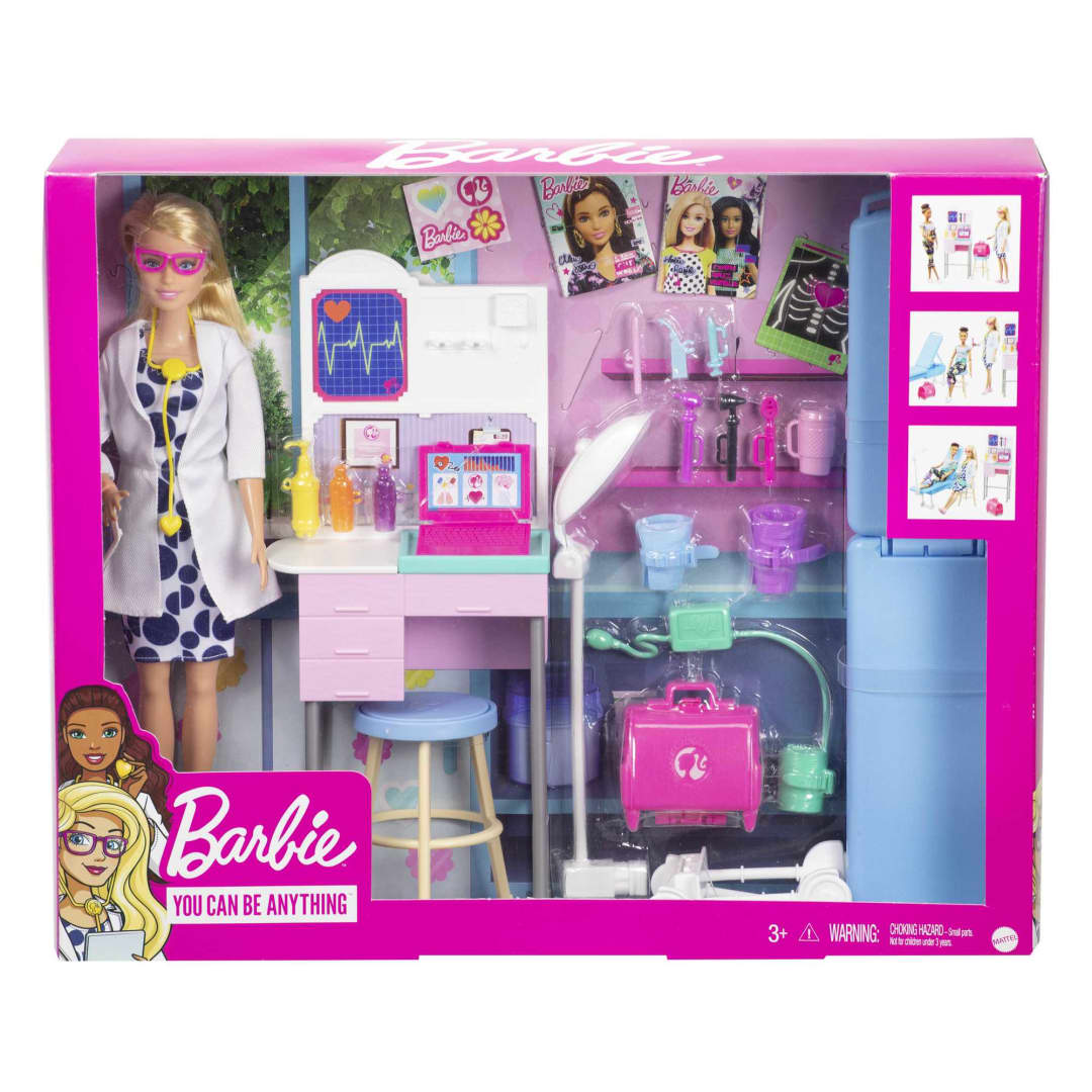 Barbie - You Can Be Anything | Doctor Playset with Interactive Medical Tools and Exam Station for Kids Aged 3+