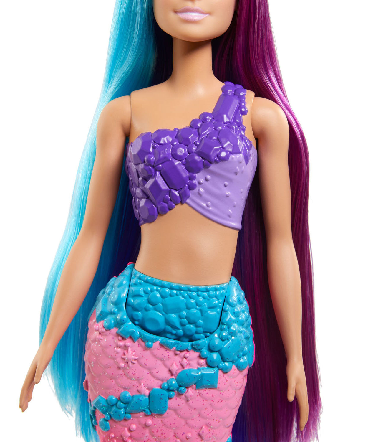 Barbie Dreamtopia Mermaid Doll (13-Inch) with Extra-Long Two-Tone Fantasy Hair, Hairbrush, Tiaras & Styling Accessories, Perfect Gift for Ages 3 and Up