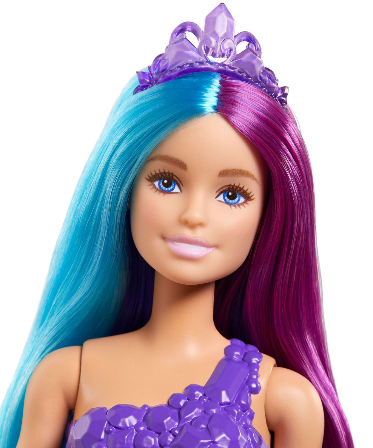 Barbie Dreamtopia Mermaid Doll (13-Inch) with Extra-Long Two-Tone Fantasy Hair, Hairbrush, Tiaras & Styling Accessories, Perfect Gift for Ages 3 and Up