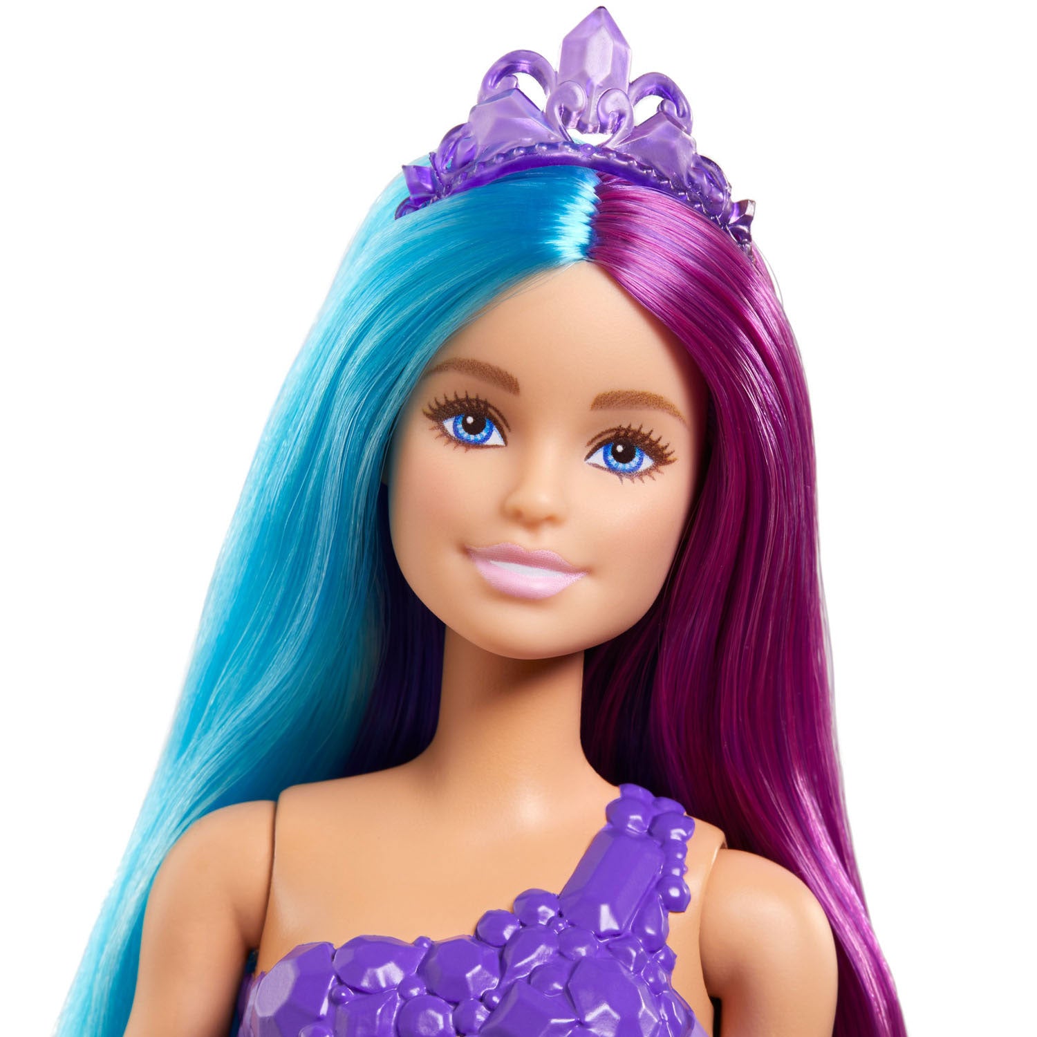 Barbie Dreamtopia Mermaid Doll (13-Inch) with Extra-Long Two-Tone Fantasy Hair, Hairbrush, Tiaras & Styling Accessories, Perfect Gift for Ages 3 and Up
