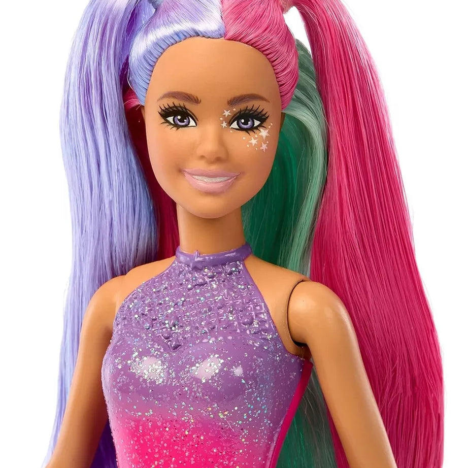 Barbie A Touch Of Magic The Glyph Doll with Fantasy Outfit, Ombre Bodice & Pet Duck – Includes Wing Accessories & Comb – Magical Gift for Kids 3+ Years | JCW50