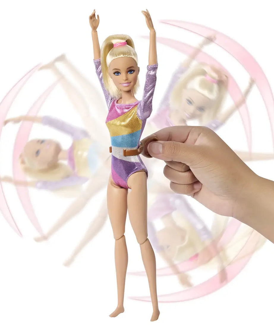 Barbie You Can Be Anything Gymnast Playset with Balance Beam, Flipping Feature & 10+ Accessories – Gymnastics Role Play Toy for Kids 3+ Years - MINIMEE KIDS