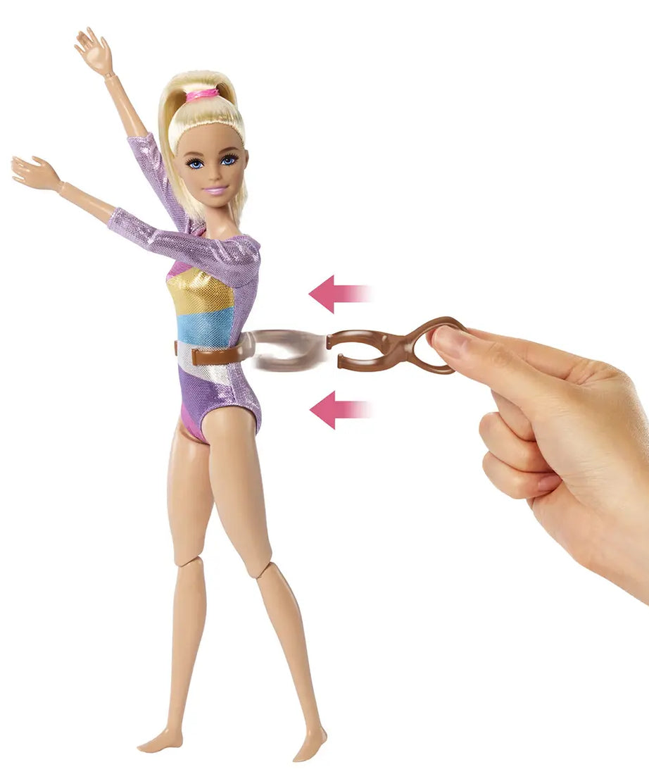 Barbie You Can Be Anything Gymnast Playset with Balance Beam, Flipping Feature & 10+ Accessories – Gymnastics Role Play Toy for Kids 3+ Years - MINIMEE KIDS