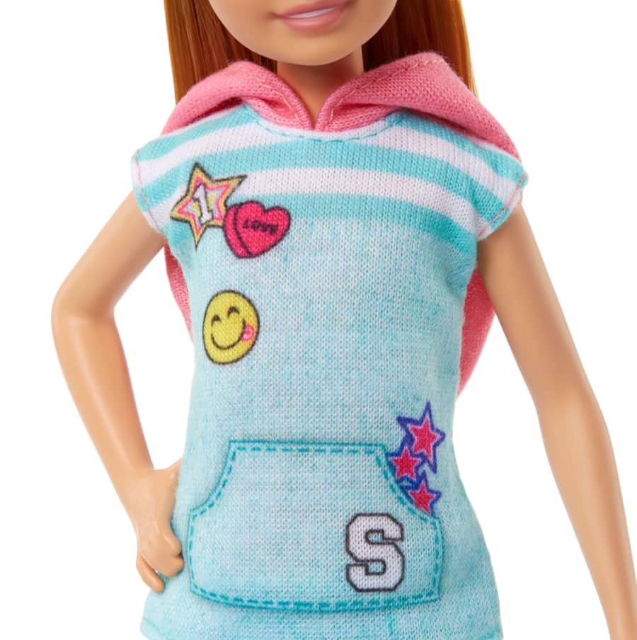 Barbie Stacie Doll with Pet Dog – Inspired by Barbie and Stacie to the Rescue Movie – Adventure Playset for Kids 3+ Years | HRM05