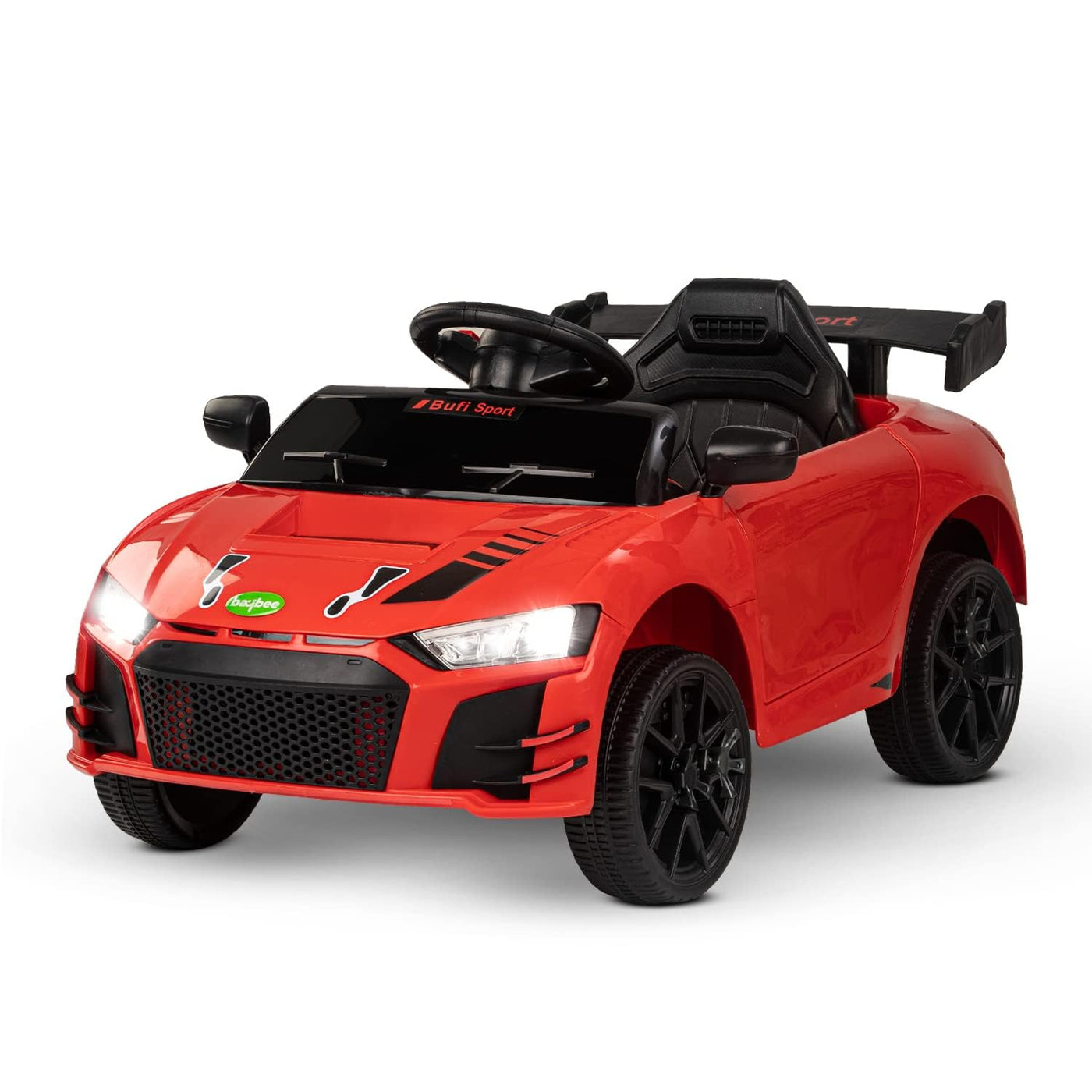 Baybee Bufi Sport Battery Operated Ride-on Kids Car with Music Remote Controller & Light for 1-4 Years (Red)