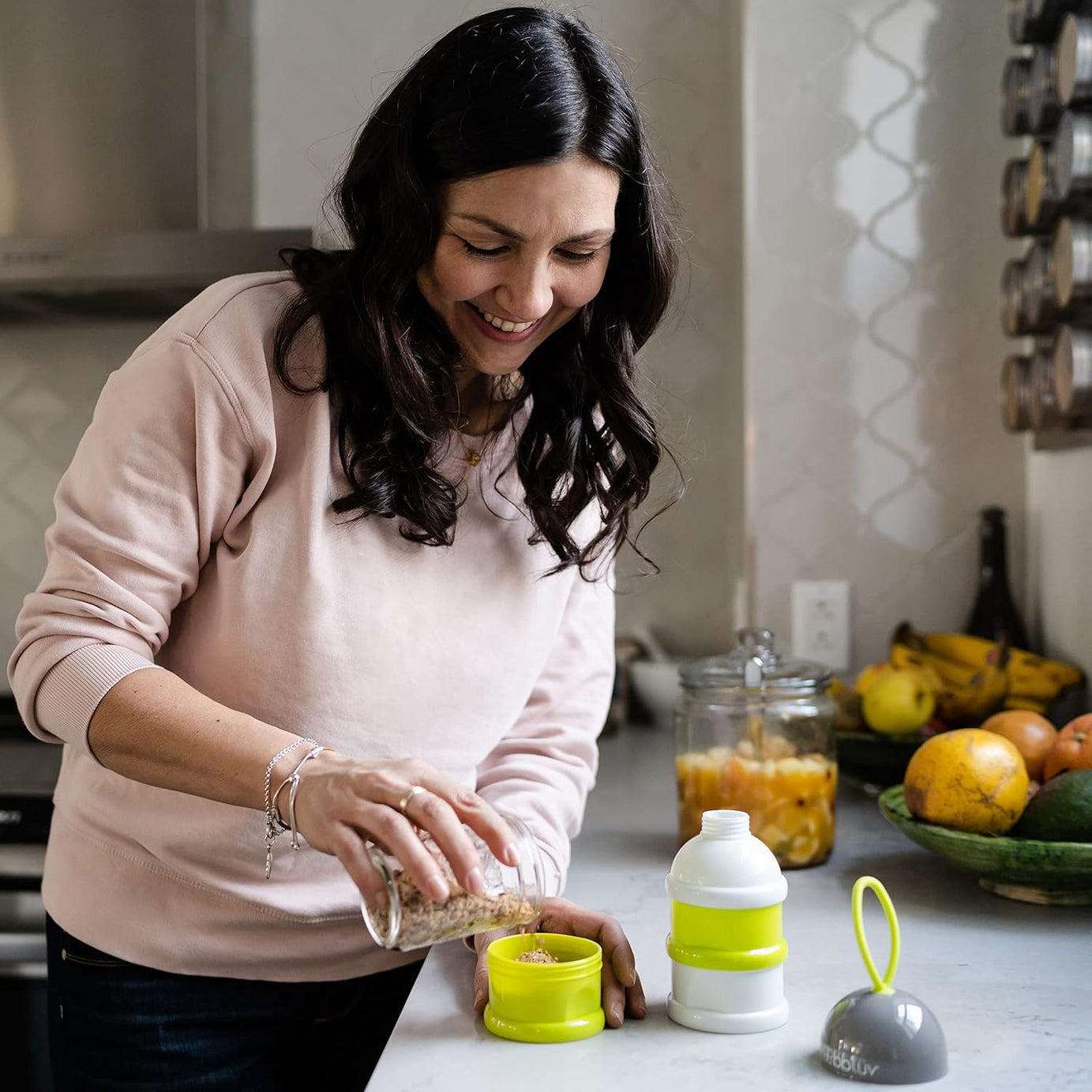 BBLÜV Dose Multipurpose Stackable Containers - 360ml | BPA-Free, Travel-Friendly Food & Formula Storage for Babies and Toddlers