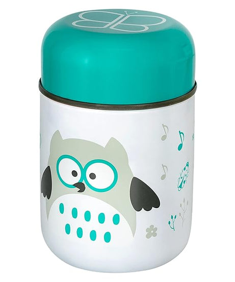 BBLÜV Foöd Insulated Food Container with Foldable Spoon and Bowl for 6+ Months - 300ml | Aqua, Airtight & Leak-Proof, Keeps Food Hot/Cold for 8 Hours