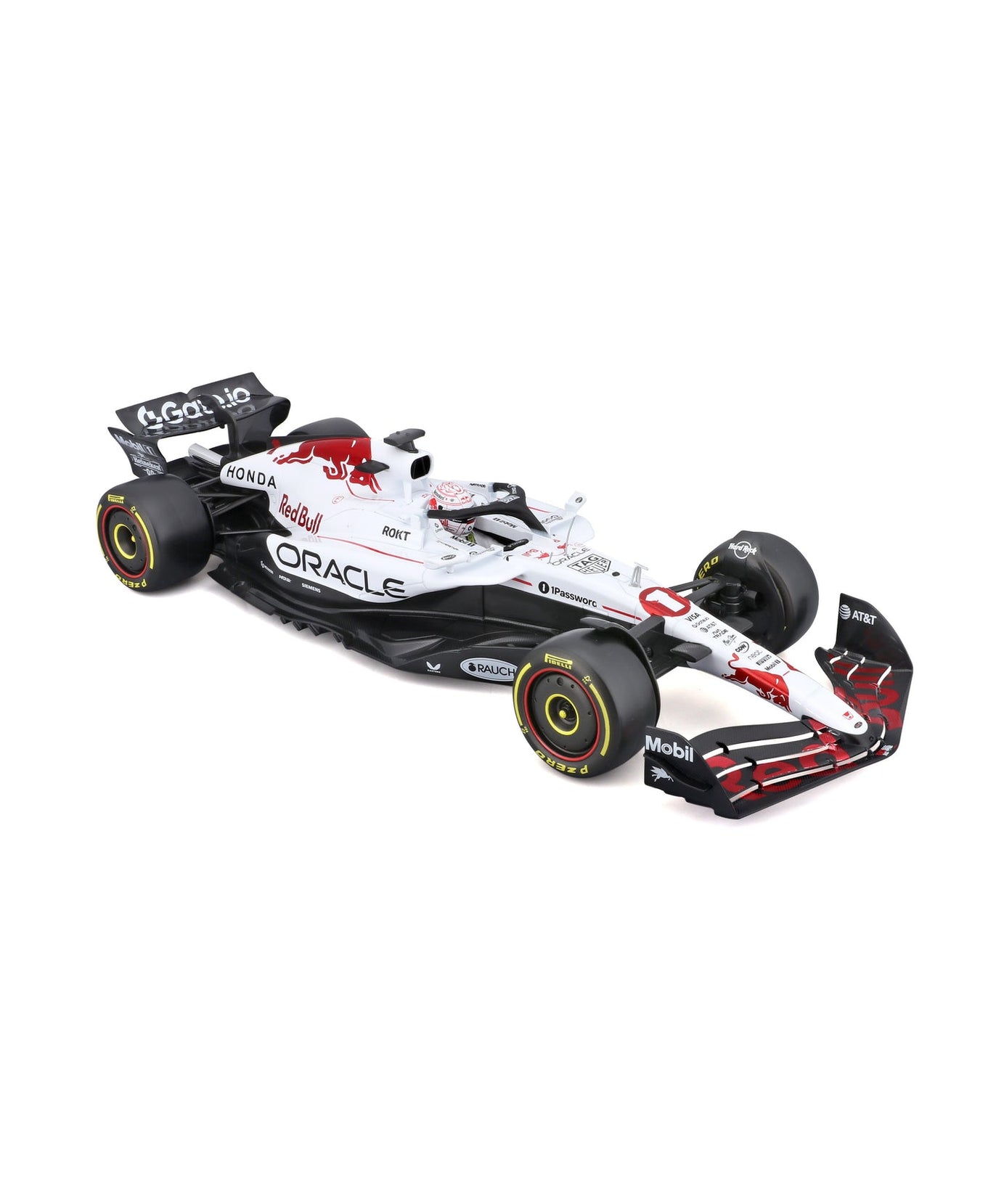 Bburago 1:18 Oracle Red Bull Racing RB21 Japan GP 2025 Special Edition | Max Verstappen & Yuki Tsunoda Die-Cast Model Car | White & Red Honda Liery